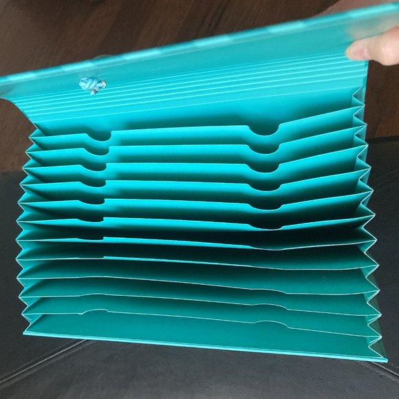 Hard Cover Expanding File Organizer NWOT - Picture 2 of 3